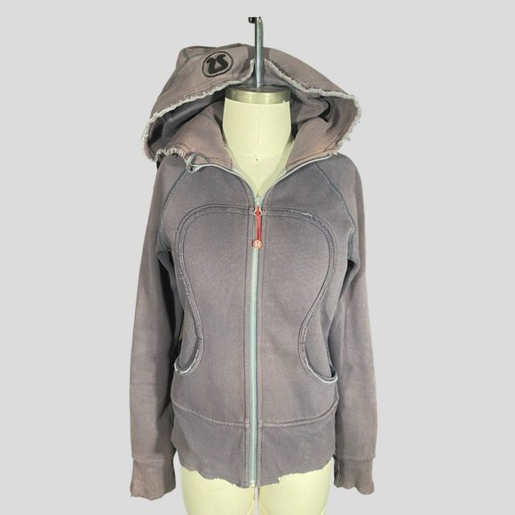 lululemon athletica Jackets & Blazers - Lululemon Women’s Limited Edition Distressed Love Scuba Zip Up Hoodie (Sz 6)